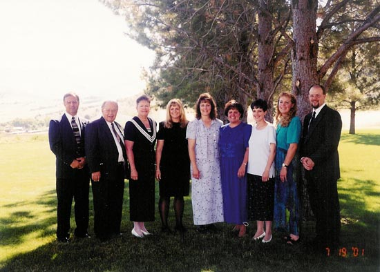 2001 Burnett family reunion in Malad, ID